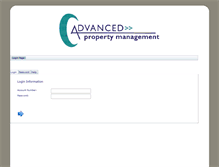 Tablet Screenshot of login.advancedproperty.org